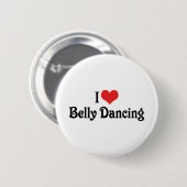Ik hou van hart buikdansen ronde button 5,7 cm (Voorkant /achterkant)