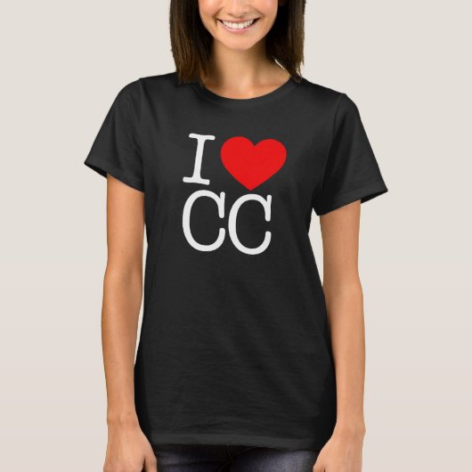 Ik hou van (hart) CC T-shirt (Voorkant)