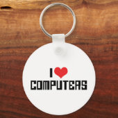 Ik hou van Hart Computers Sleutelhanger (Voorkant)