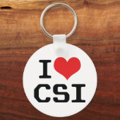 Ik hou van Hart CSI - Crime Scene Investigation Sleutelhanger (Voorkant)