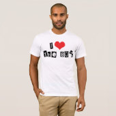 Ik hou van hart de 80's t-shirt (Voorkant volledig)