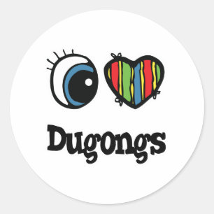 Ik hou van (Hart) Doejongs Ronde Sticker