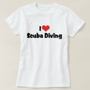 Ik hou van hart Duiken - Oceaan Diepzee Liefhebber T-shirt