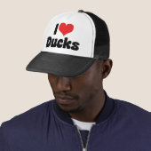 Ik hou van hart-eenden trucker pet (In situ)