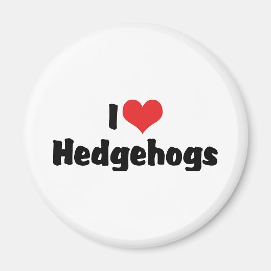 Ik hou van hart egels magneet (Voorkant)