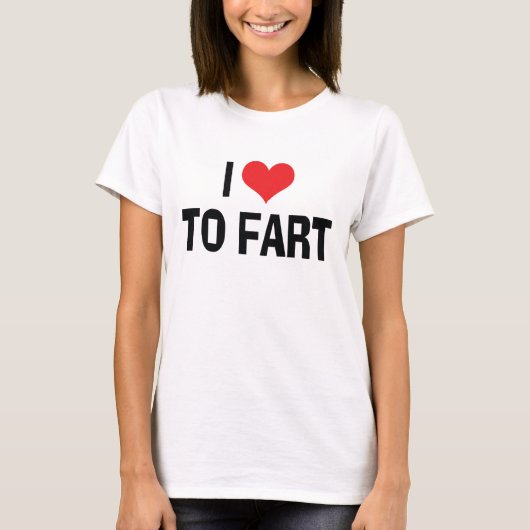 Ik hou van hart en kunst - grappige Humor T-shirt (Voorkant)