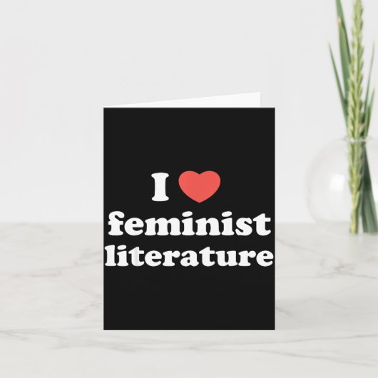 Ik hou van hart feministische literatuur  kaart (Voorkant)