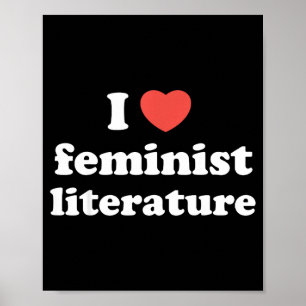 Ik hou van hart feministische literatuur poster