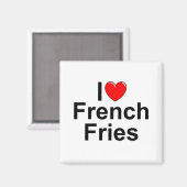 Ik hou van (hart) frietjes magneet (Voorkant / Achterkant)