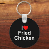 Ik hou van (hart)gehuwde kip sleutelhanger (Voorkant)
