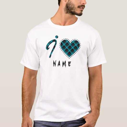 Ik hou van... Hart, gelooid T-shirt (Voorkant)