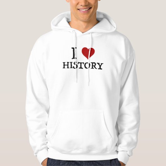 Ik hou van (hart)geschiedenis hoodie (Voorkant)