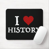 Ik hou van (hart)geschiedenis muismat (Met muis)