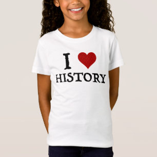 Ik hou van (hart)geschiedenis t-shirt