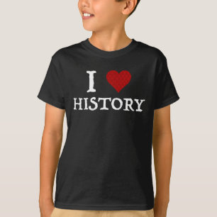 Ik hou van (hart)geschiedenis t-shirt