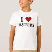 Ik hou van (hart)geschiedenis t-shirt (Voorkant)