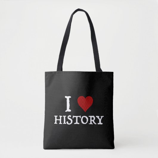 Ik hou van (hart)geschiedenis tote bag (Voorkant)