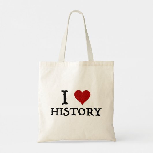 Ik hou van (hart)geschiedenis tote bag (Achterkant)
