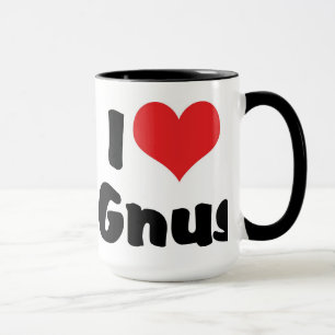 Ik hou van hart Gnus Mok