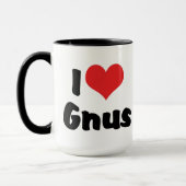 Ik hou van hart Gnus Mok (Links)