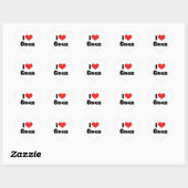 Ik hou van hart Gnu's Sticker (Vel)
