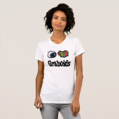 Ik hou van (hart) graboids t-shirt (Voorkant volledig)