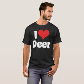 Ik hou van Hart Herten T-shirt (Voorkant volledig)