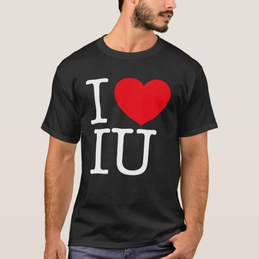 Ik hou van hart IU T-shirt (Voorkant)