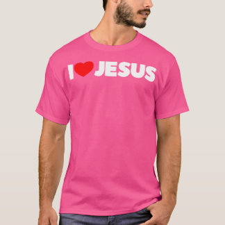 Ik hou van (hart) Jezus T-shirt