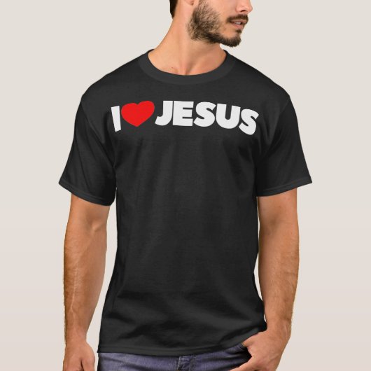 Ik hou van hart Jezus T-shirt (Voorkant)