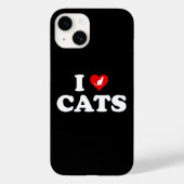 Ik hou van (hart)katten Case-Mate iPhone case (Achterkant)