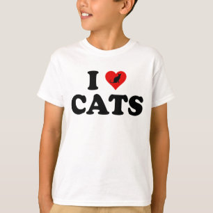 Ik hou van (hart)katten t-shirt