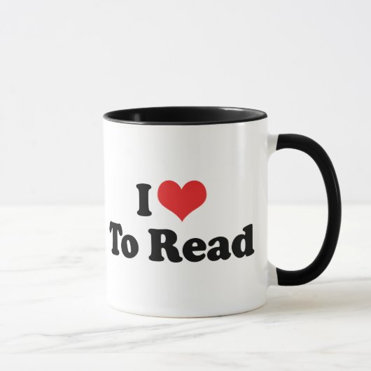 Ik hou van hart lezen - Boekliefhebber Mok (Rechts)