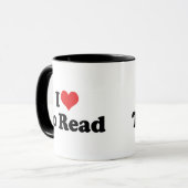 Ik hou van hart lezen - Boekliefhebber Mok (Voorkant links)