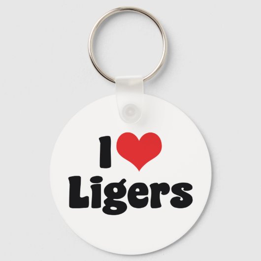 Ik hou van Hart Ligers Sleutelhanger (Voorkant)