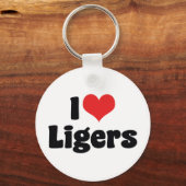 Ik hou van Hart Ligers Sleutelhanger (Voorkant)