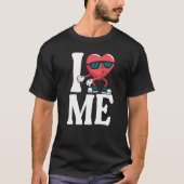 Ik hou van hart, mezelf zelf houden van 1 t-shirt (Voorkant)