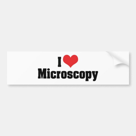 Ik hou van Hart Microscopie Bumpersticker (Voorkant)