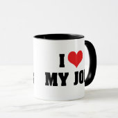 Ik hou van hart mijn baan mok (Voorkant rechts)