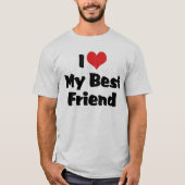 Ik hou van hart mijn beste vriend - BFF T-shirt (Voorkant)