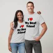 Ik hou van hart mijn beste vriend - BFF T-shirt (Unisex)