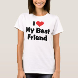 Ik hou van hart mijn beste vriend - BFF T-shirt