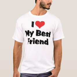 Ik hou van hart mijn beste vriend - BFF T-shirt