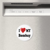 Ik hou van (hart) mijn Bombay kat Magneet (Insitu (Vaatwasser))