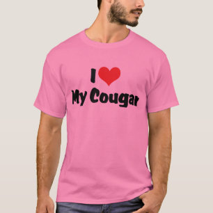Ik hou van hart Mijn Cougar T-shirt