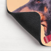 Ik hou van hart Mijn doberman Cute Mousepad Muismat (Hoek)