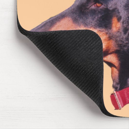 Ik hou van hart Mijn doberman Cute Mousepad Muismat (Hoek)