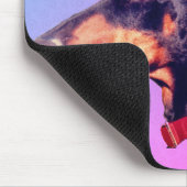 Ik hou van hart mijn doberman muismat (Hoek)