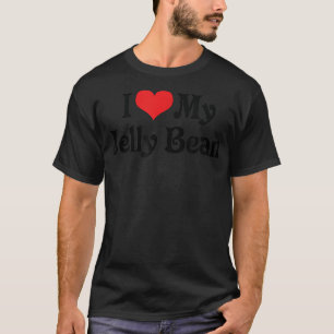 Ik hou van hart Mijn gelei Bean - Boyvriend Vriend T-shirt