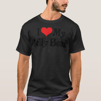 Ik hou van hart Mijn gelei Bean - Boyvriend Vriend T-shirt